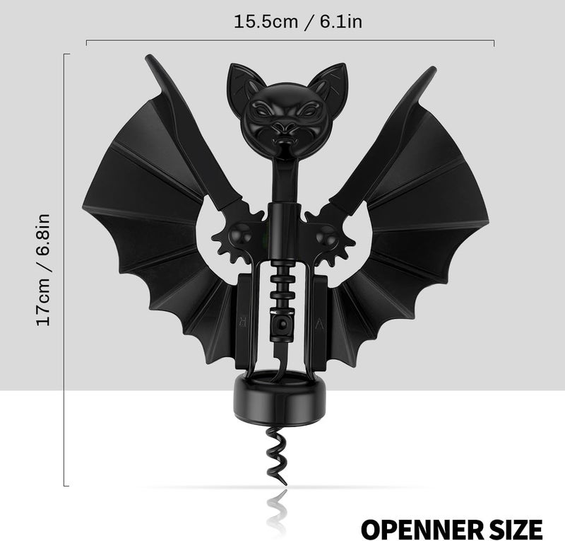 Pandahero Goth Wine Opener - Valentines Day Gifts for Him&Her,Unique Birthday Gifts for Women or Men - Image 3